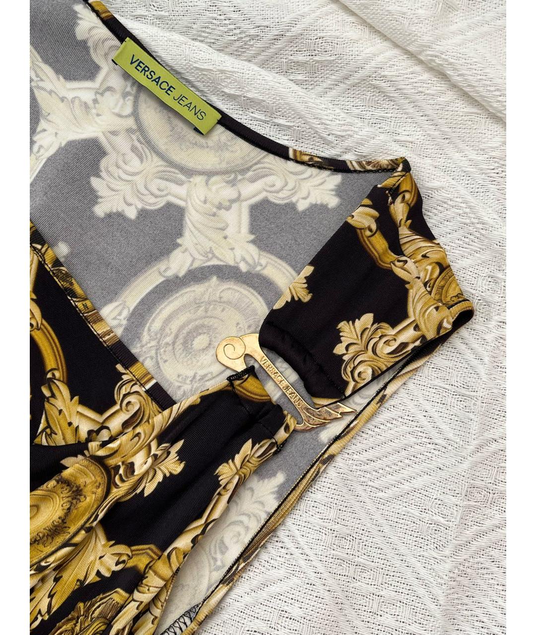 VERSACE Черное коктейльное платье, фото 2