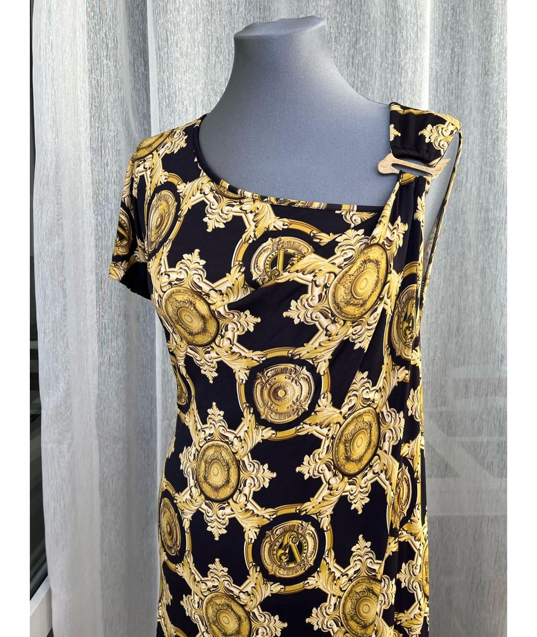 VERSACE Черное коктейльное платье, фото 7