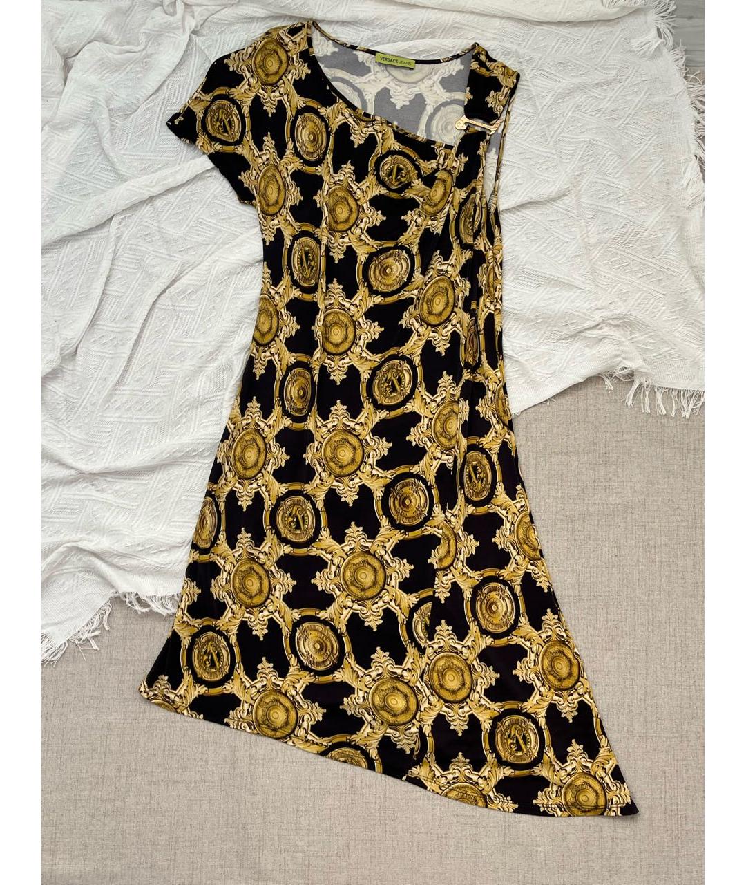 VERSACE Черное коктейльное платье, фото 9