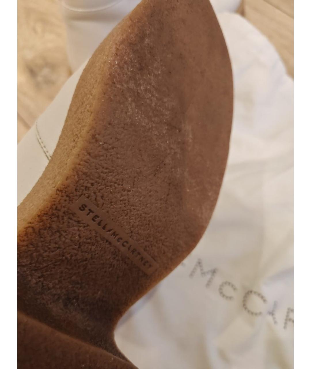 STELLA MCCARTNEY Белые кожаные сапоги, фото 7