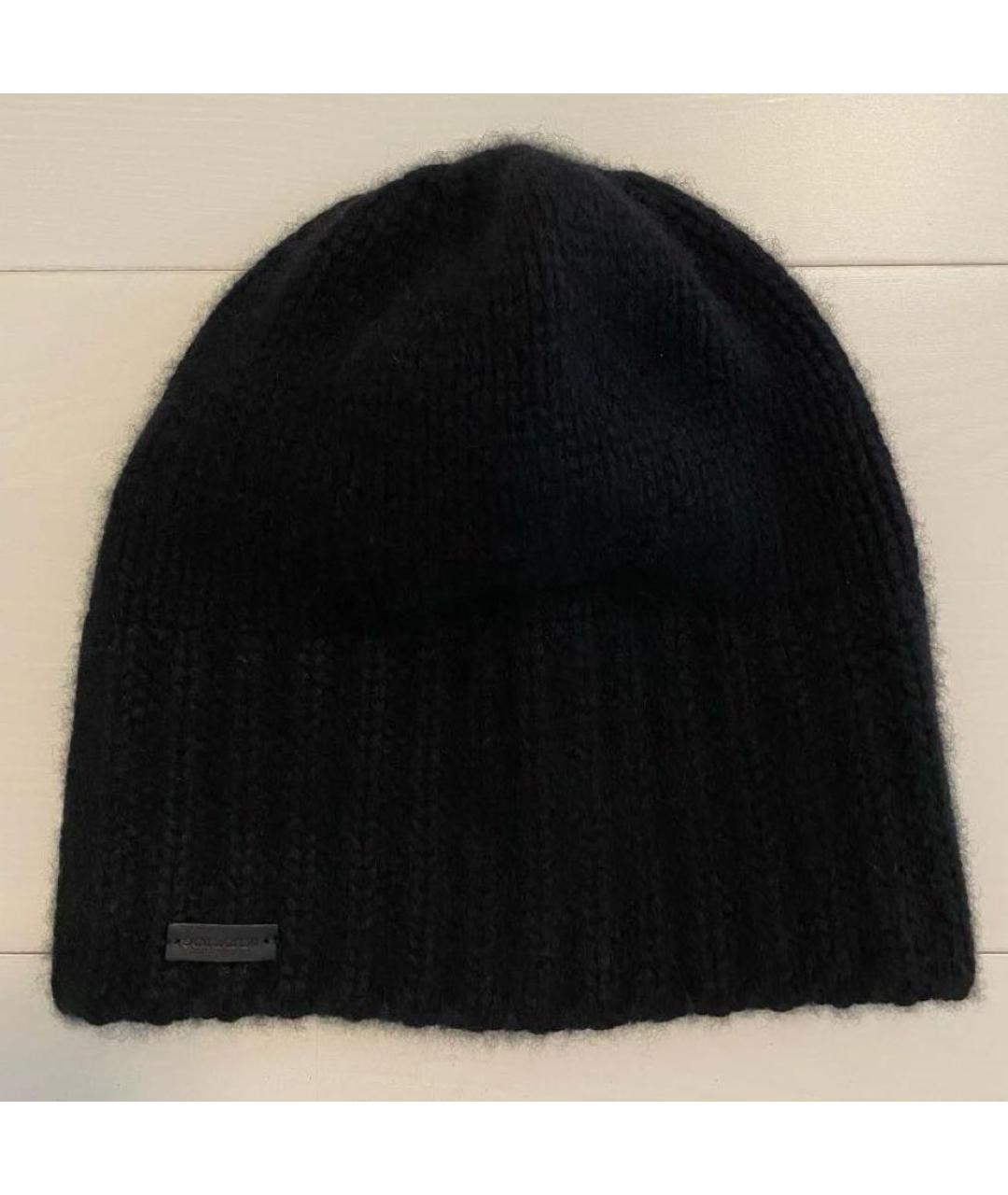 SAINT LAURENT Черная шерстяная шапка, фото 2
