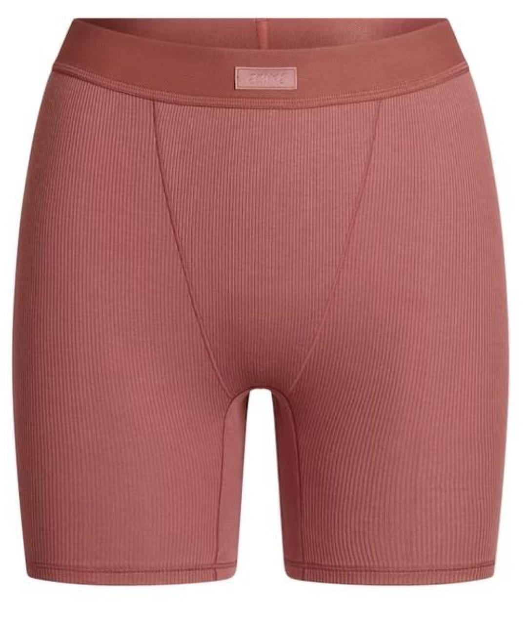 SKIMS Розовые хлопковые шорты, фото 9