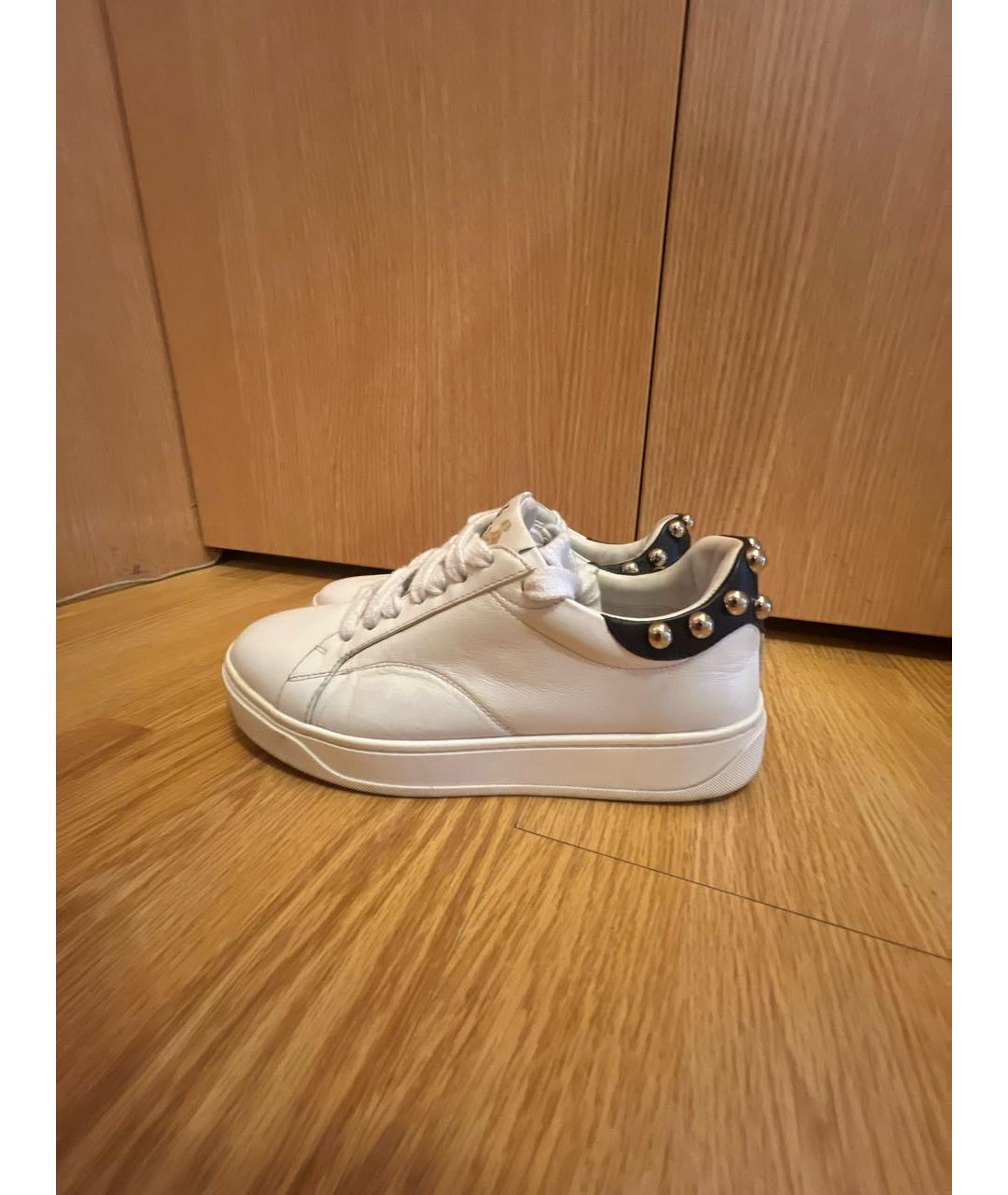 LANVIN Белые кожаные кеды, фото 5