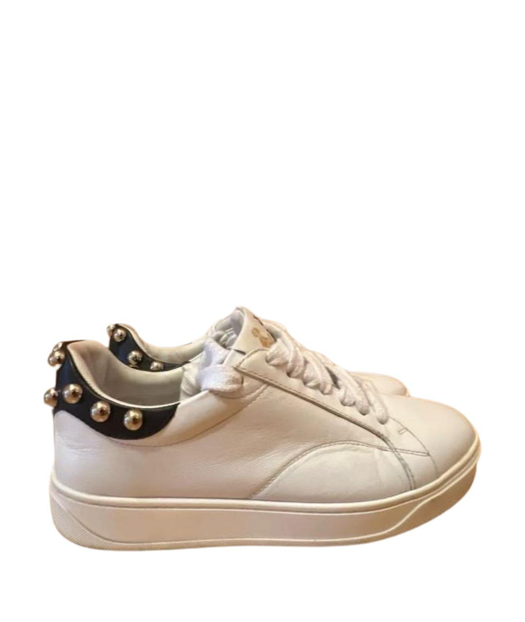 LANVIN Белые кожаные кеды, фото 1