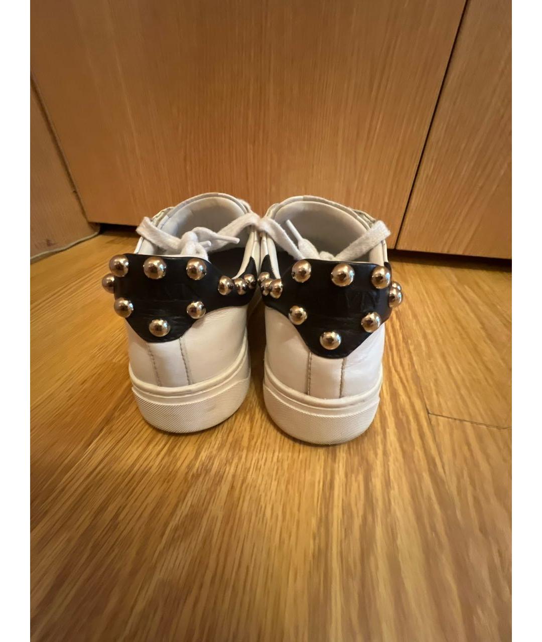 LANVIN Белые кожаные кеды, фото 4