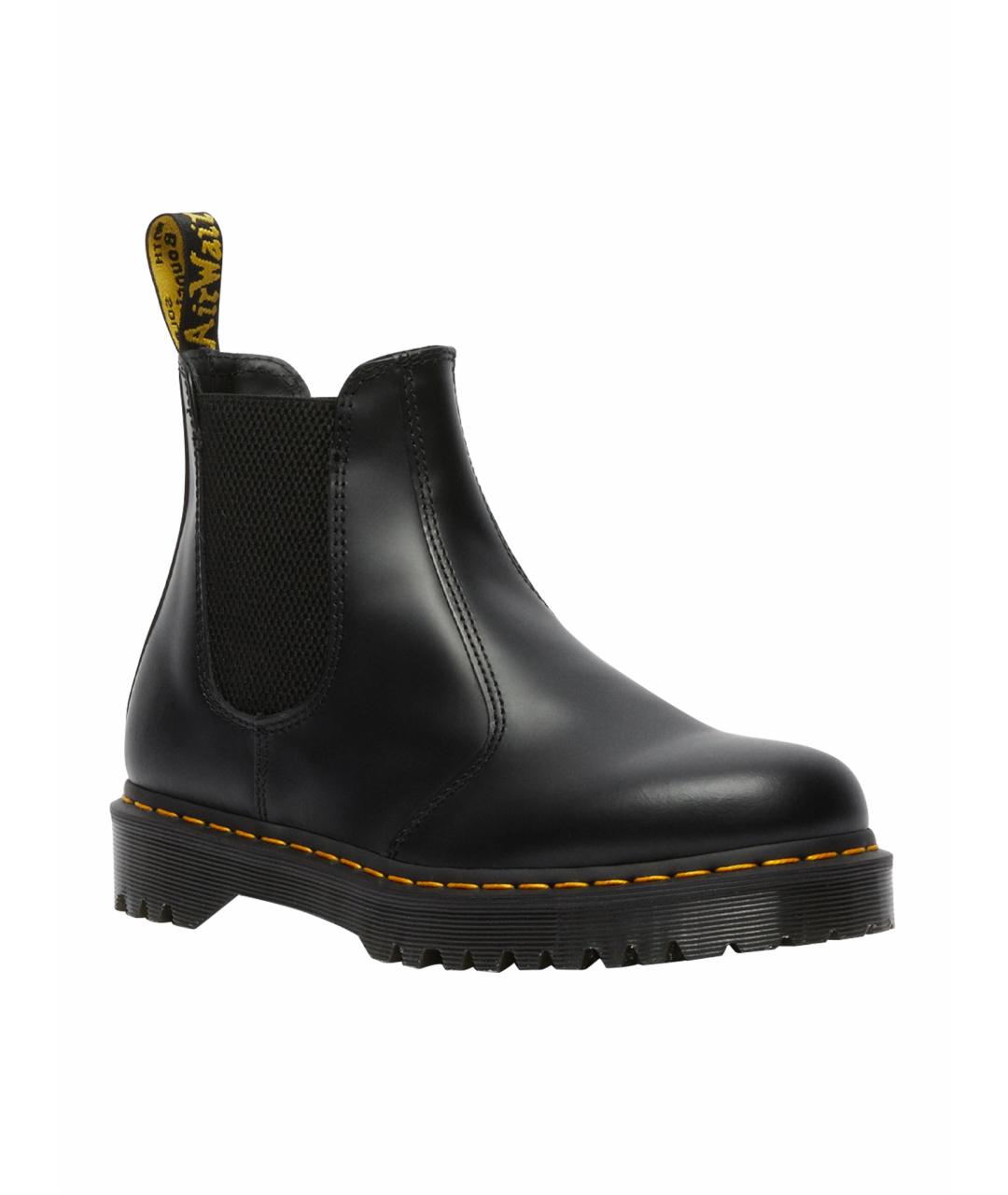 DR. MARTENS Черные кожаные полусапоги, фото 1