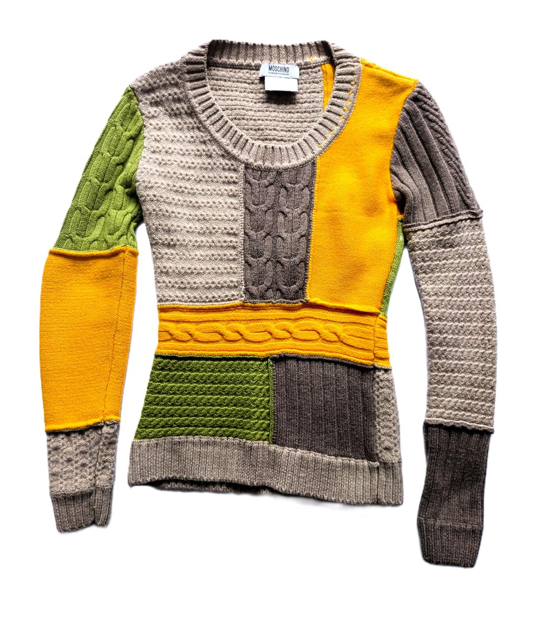 MOSCHINO Мульти шерстяной джемпер / свитер, фото 6