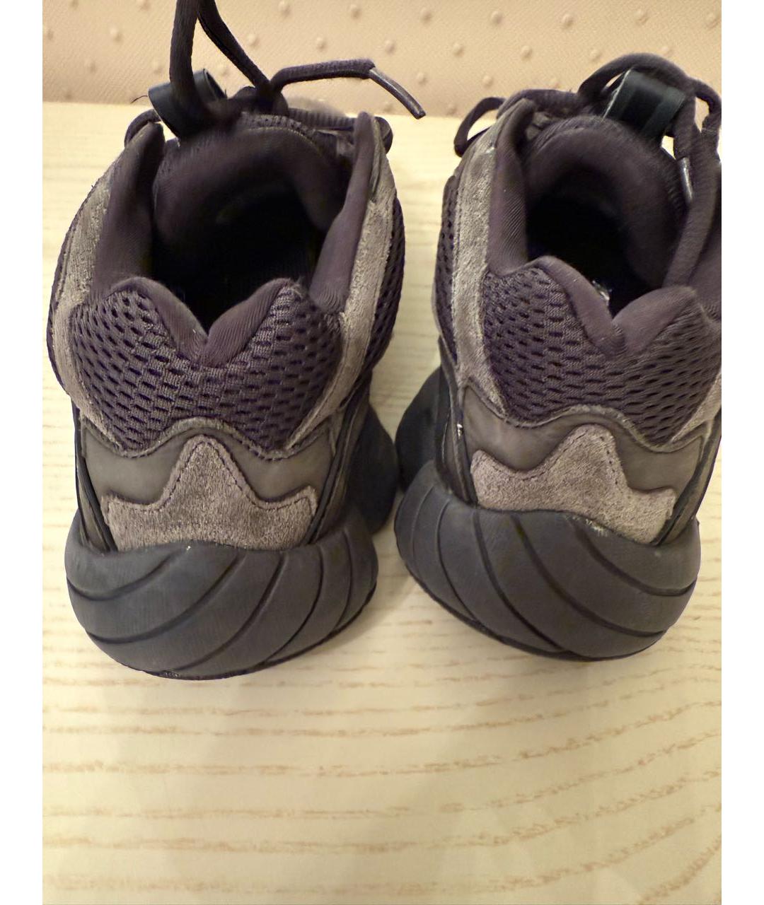 ADIDAS YEEZY Серые текстильные низкие кроссовки / кеды, фото 7