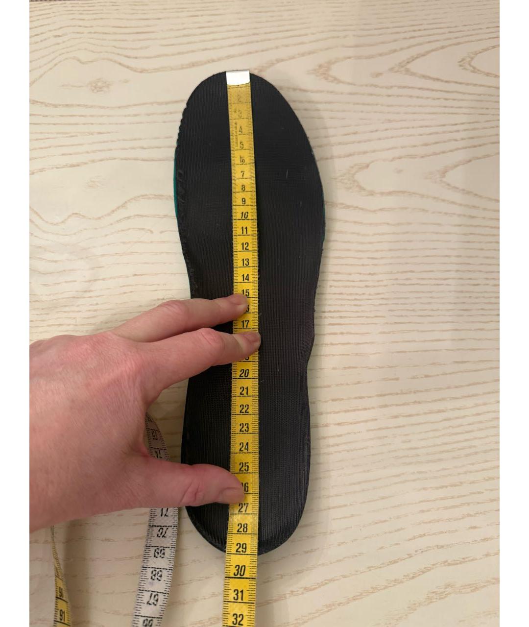 ADIDAS YEEZY Серые текстильные низкие кроссовки / кеды, фото 6