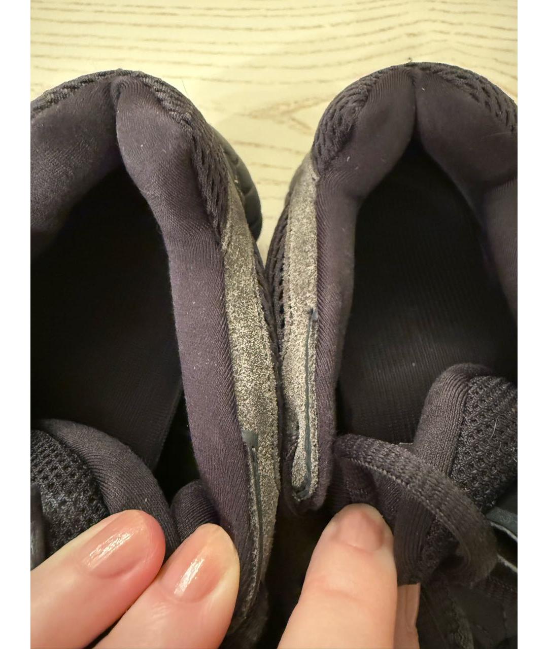 ADIDAS YEEZY Серые текстильные низкие кроссовки / кеды, фото 4