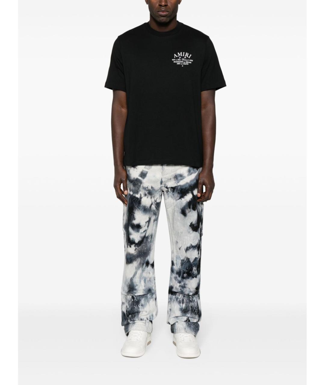 AMIRI Черная хлопковая футболка, фото 3