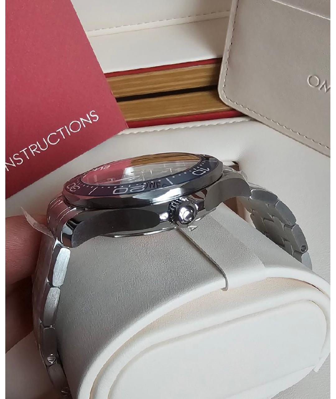 OMEGA Серебряные стальные часы, фото 6