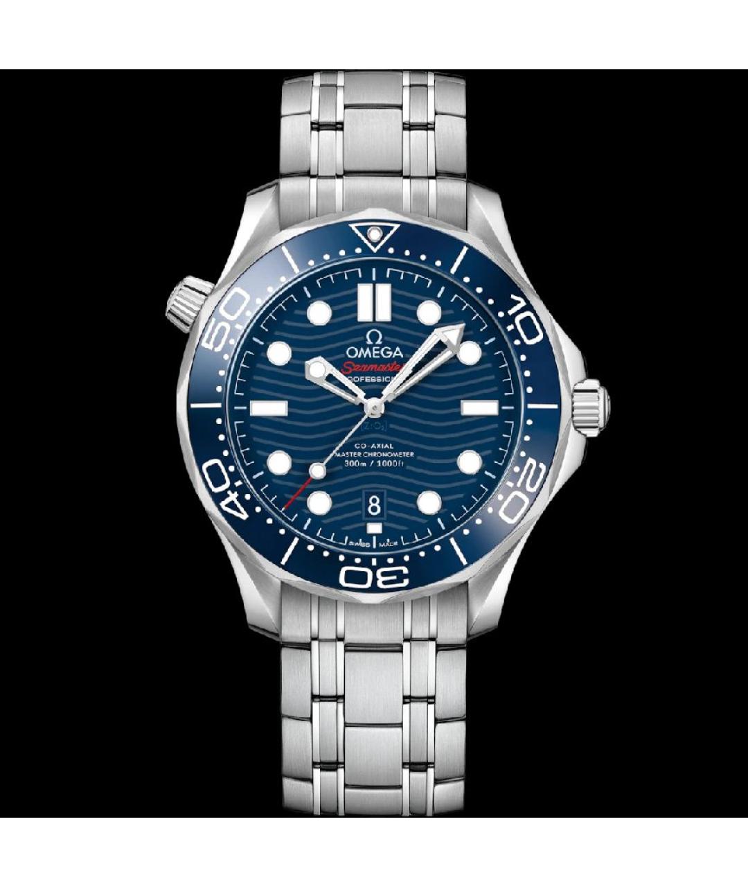 OMEGA Серебряные стальные часы, фото 7