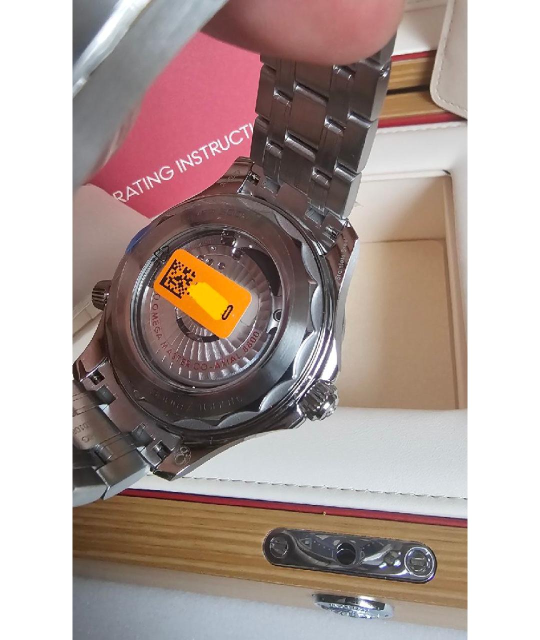 OMEGA Серебряные стальные часы, фото 2