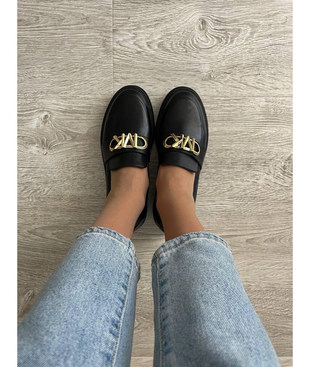 MICHAEL MICHAEL KORS Черные кожаные лоферы, фото 5