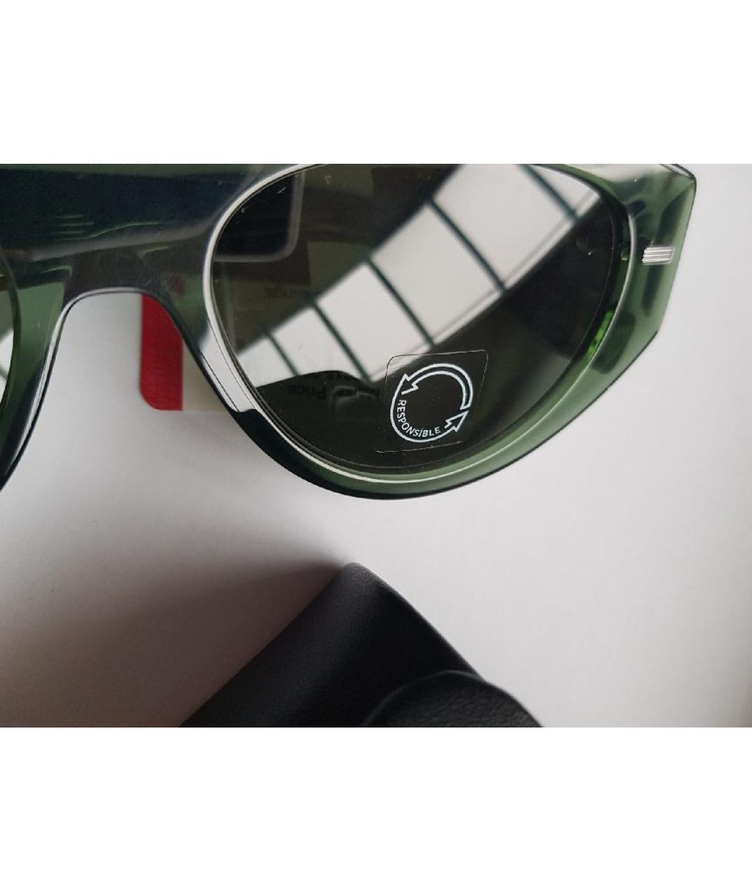 HUGO BOSS Зеленые пластиковые солнцезащитные очки, фото 4