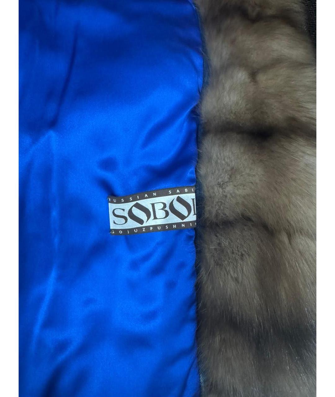 BRASCHI Голубая деним шуба, фото 5