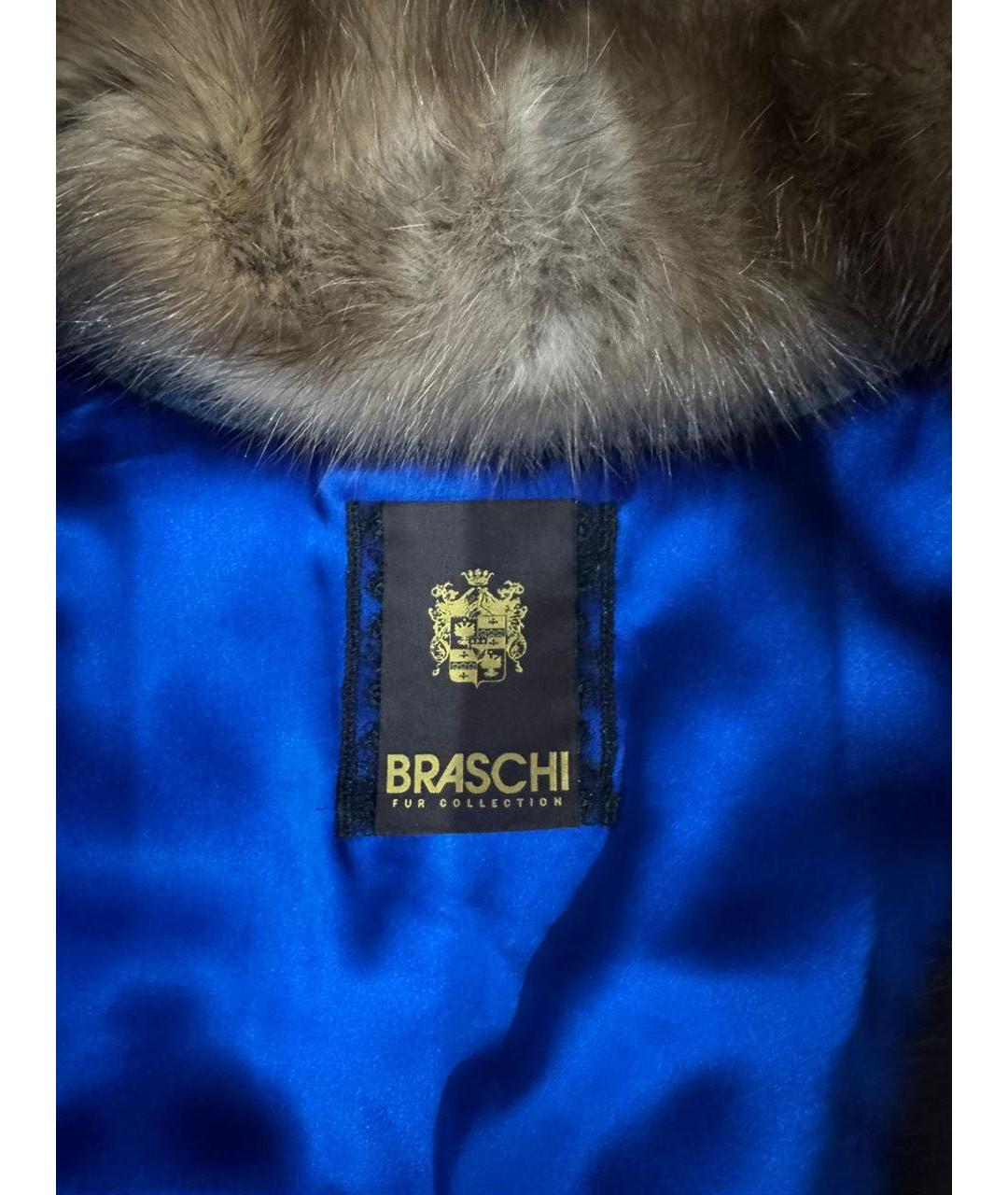 BRASCHI Голубая деним шуба, фото 4