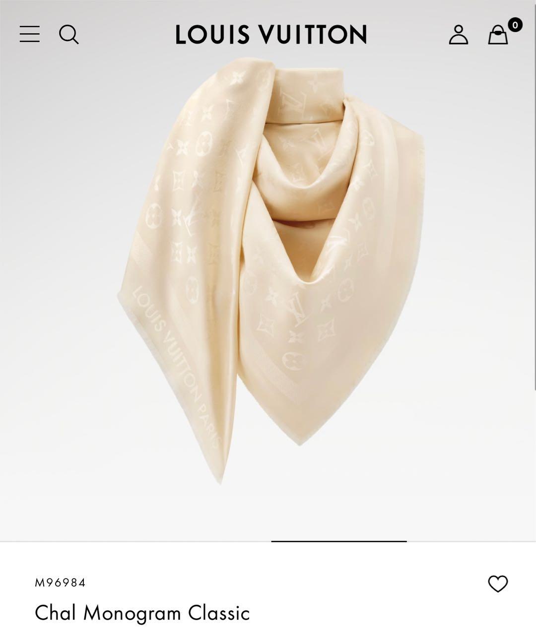 LOUIS VUITTON Бежевый шерстяной платок, фото 4