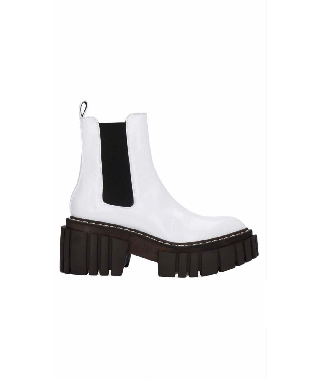 STELLA MCCARTNEY Белые полусапоги из искусственной кожи, фото 9