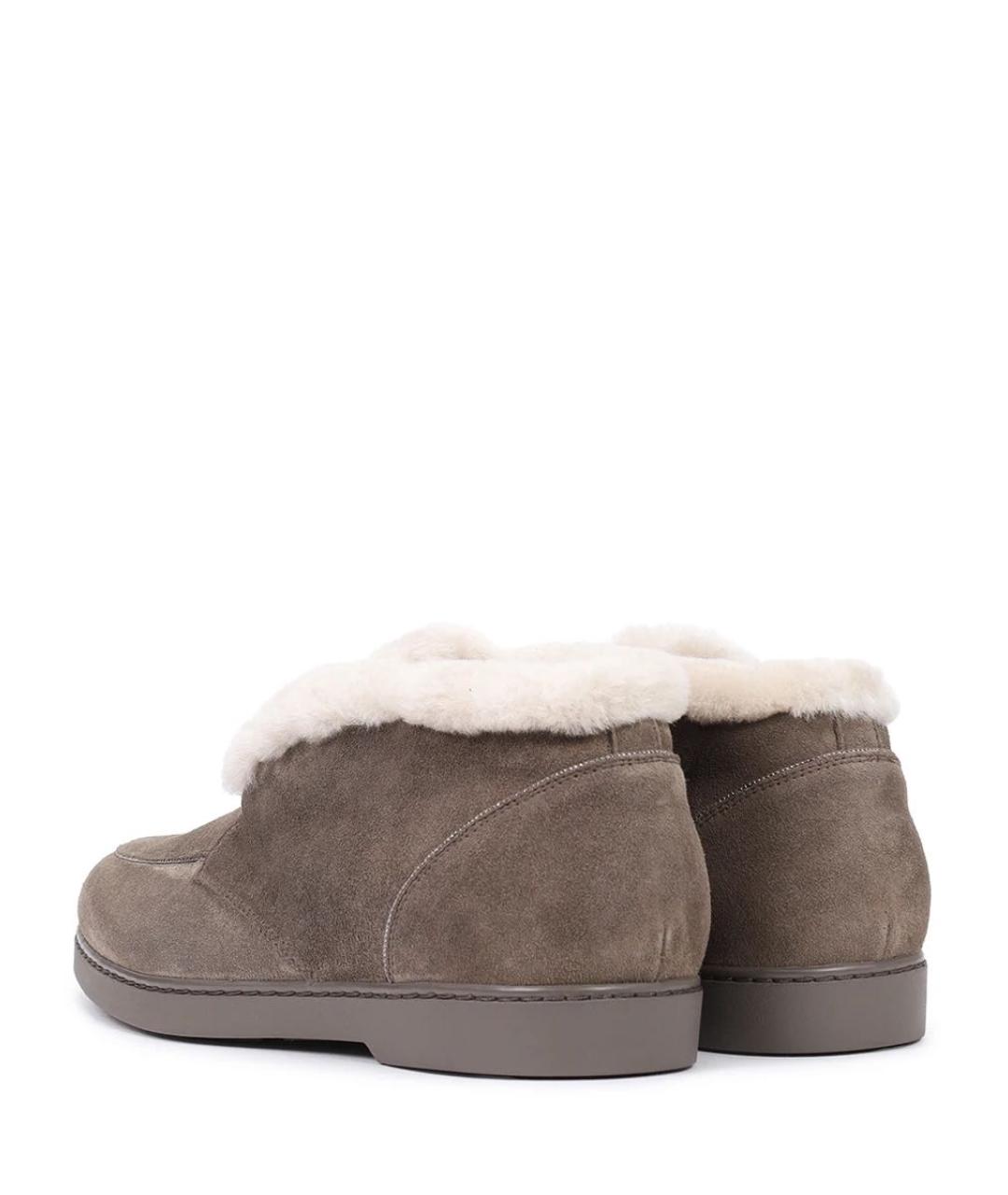 DOUCAL'S Серые замшевые лоферы, фото 3