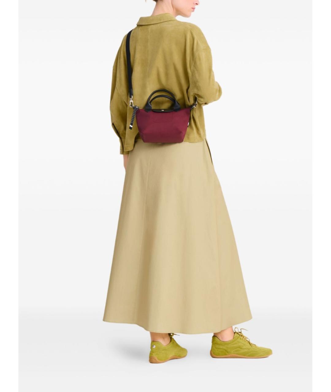 LONGCHAMP Бордовая сумка тоут, фото 2