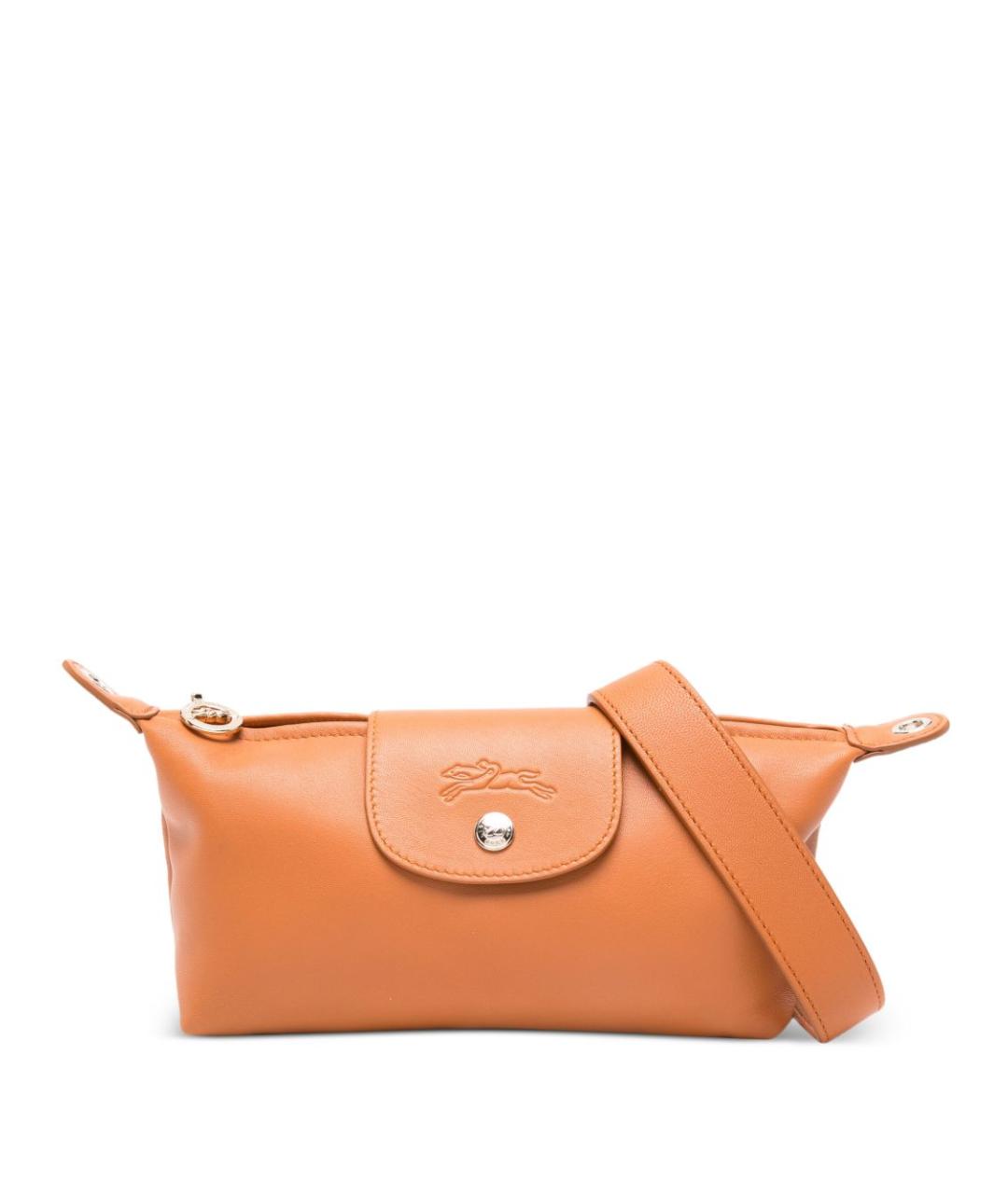 LONGCHAMP Оранжевая кожаная сумка через плечо, фото 1