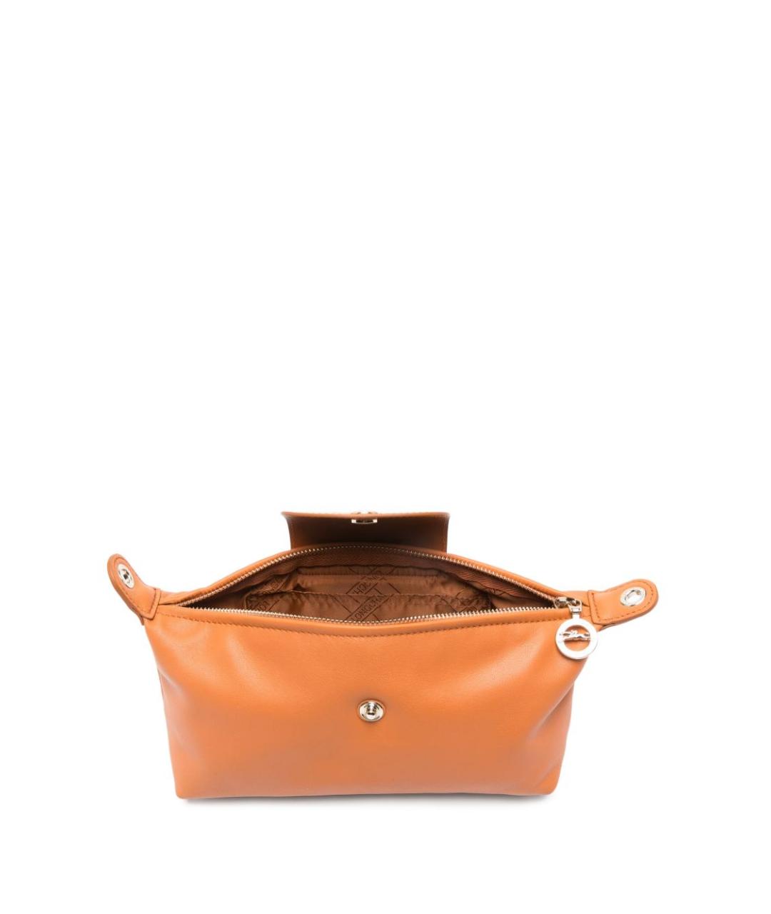 LONGCHAMP Оранжевая кожаная сумка через плечо, фото 5