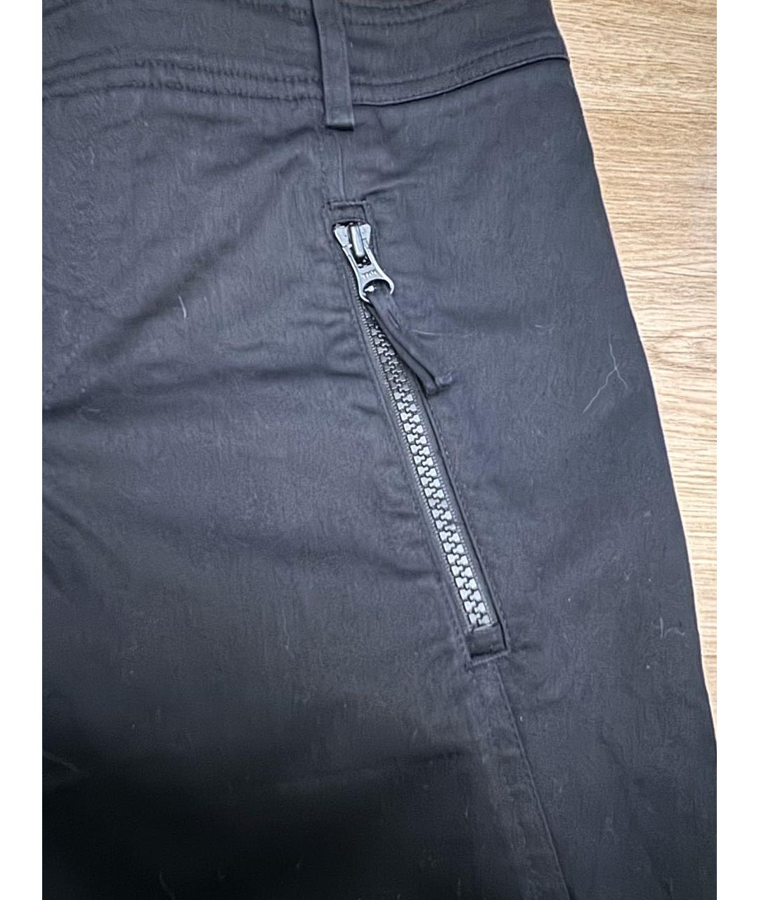 ARMANI EXCHANGE Черные хлопковые брюки узкие, фото 2