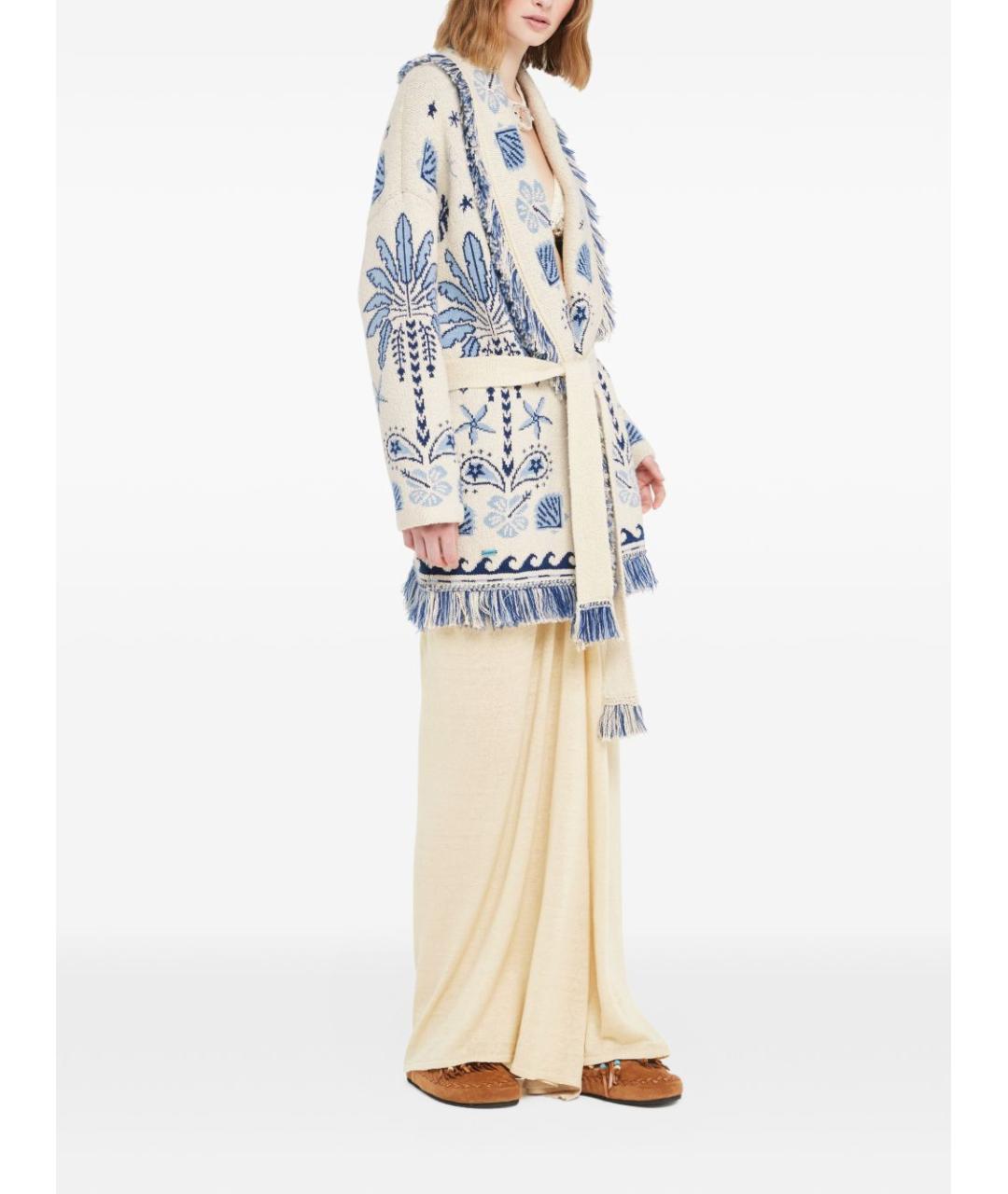 ALANUI Голубой шерстяной кардиган, фото 4