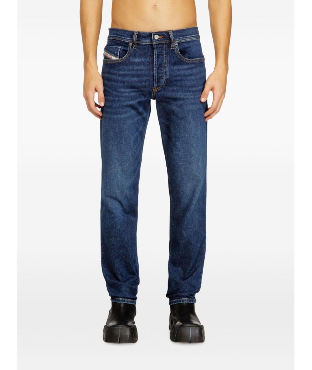 DIESEL Синие хлопковые повседневные брюки, фото 3