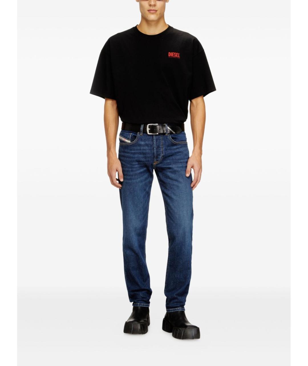 DIESEL Синие хлопковые повседневные брюки, фото 2