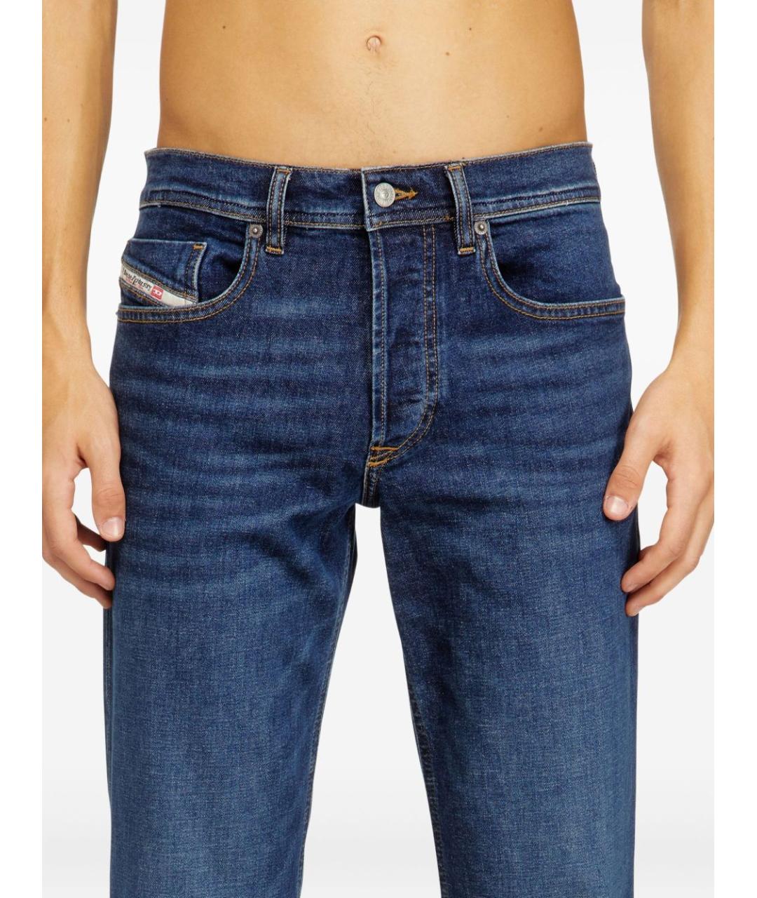 DIESEL Синие хлопковые повседневные брюки, фото 4