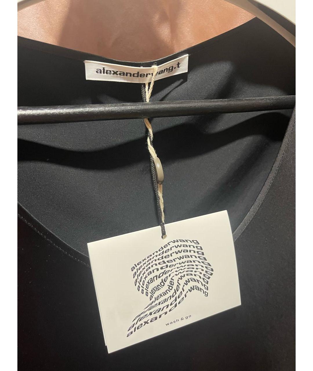 ALEXANDER WANG Черное ацетатное повседневное платье, фото 3