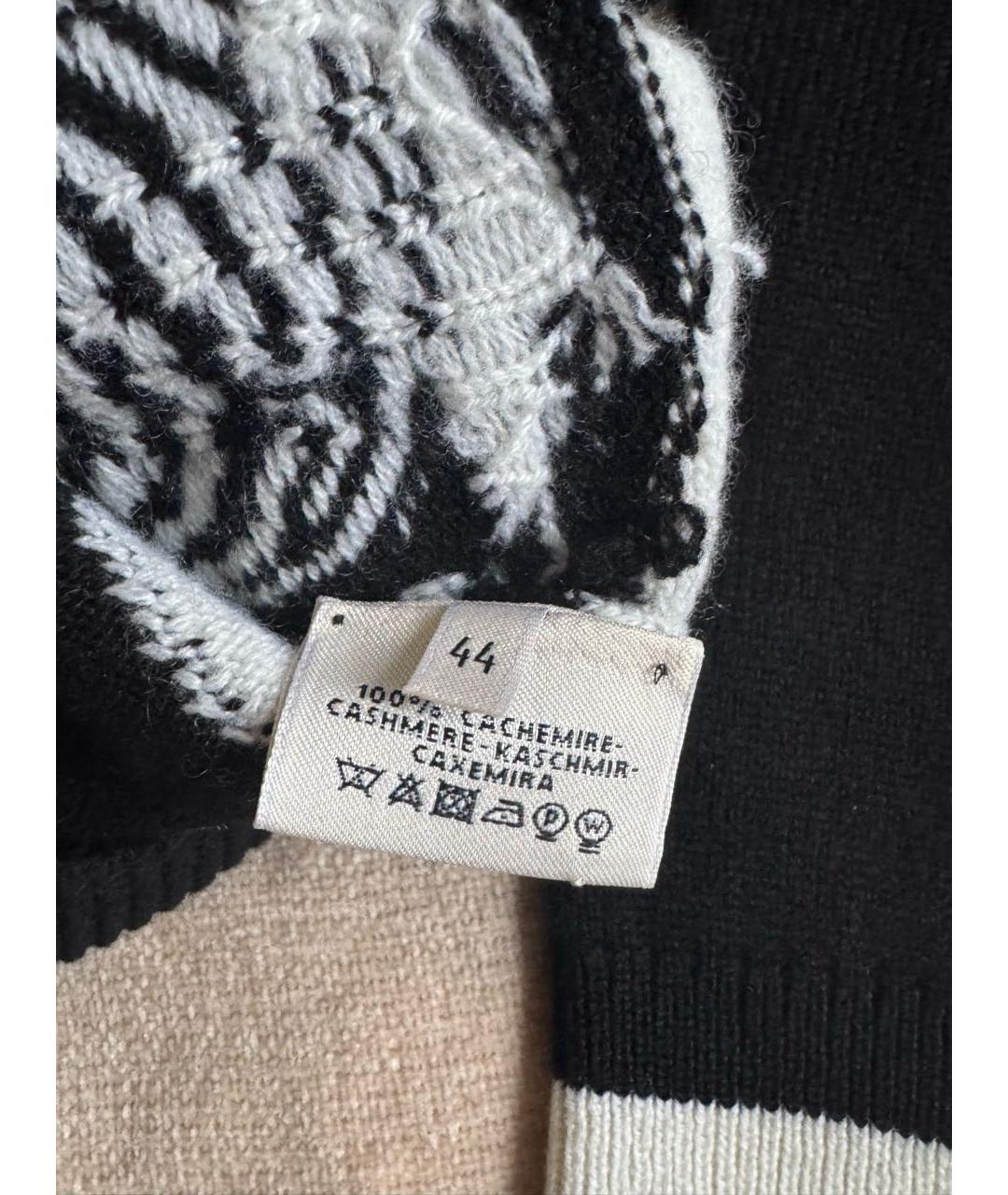 HERMES Черный кашемировый джемпер / свитер, фото 3