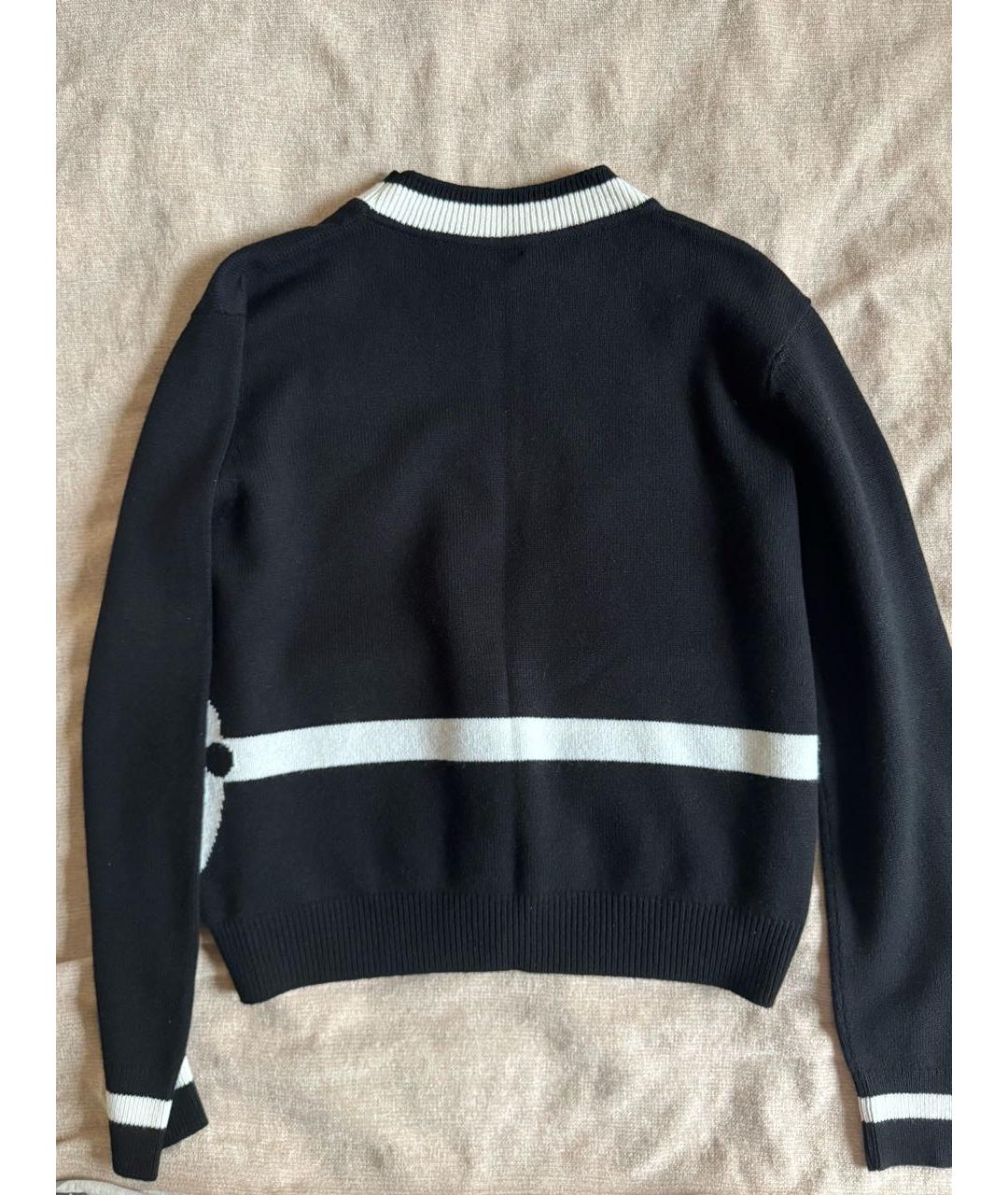 HERMES Черный кашемировый джемпер / свитер, фото 2