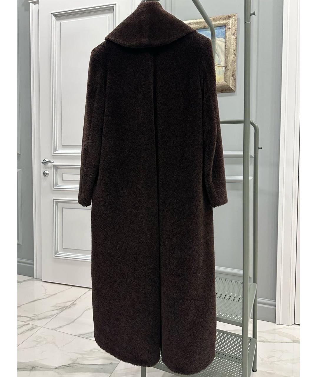 MAX MARA Коричневое шерстяное пальто, фото 2