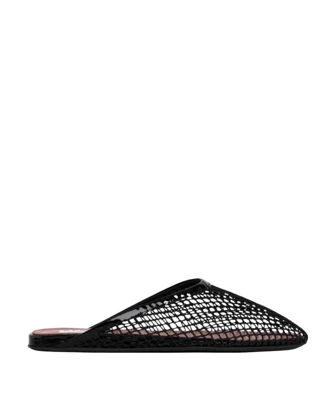 ALAIA Черные кожаные мюли, фото 1