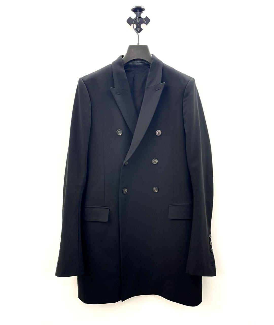 RICK OWENS Черное шерстяное пальто, фото 9