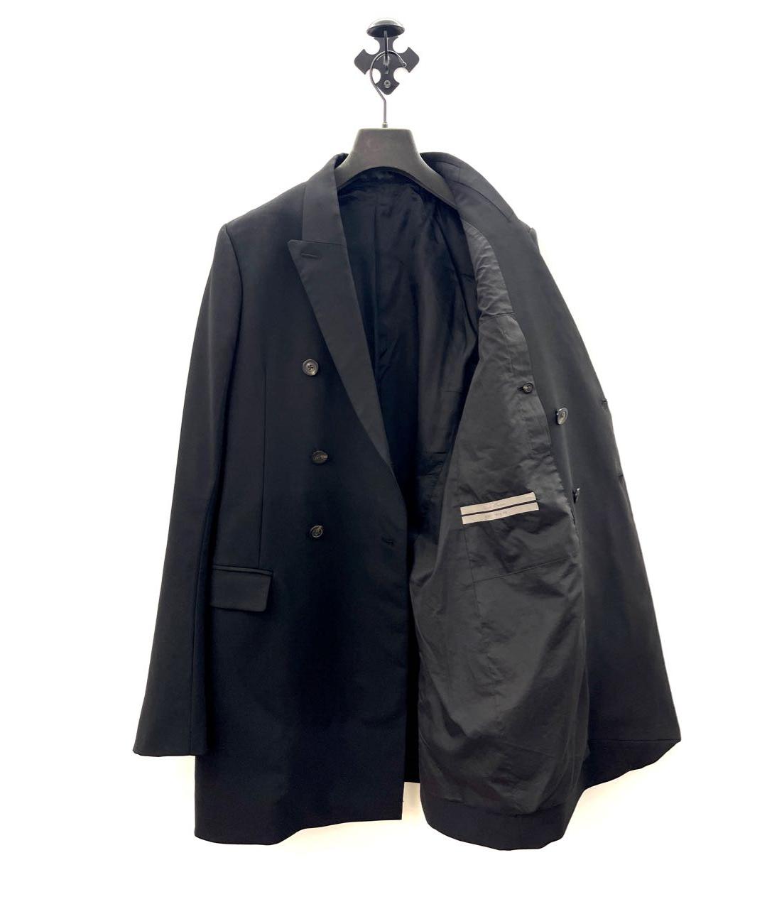 RICK OWENS Черное шерстяное пальто, фото 4