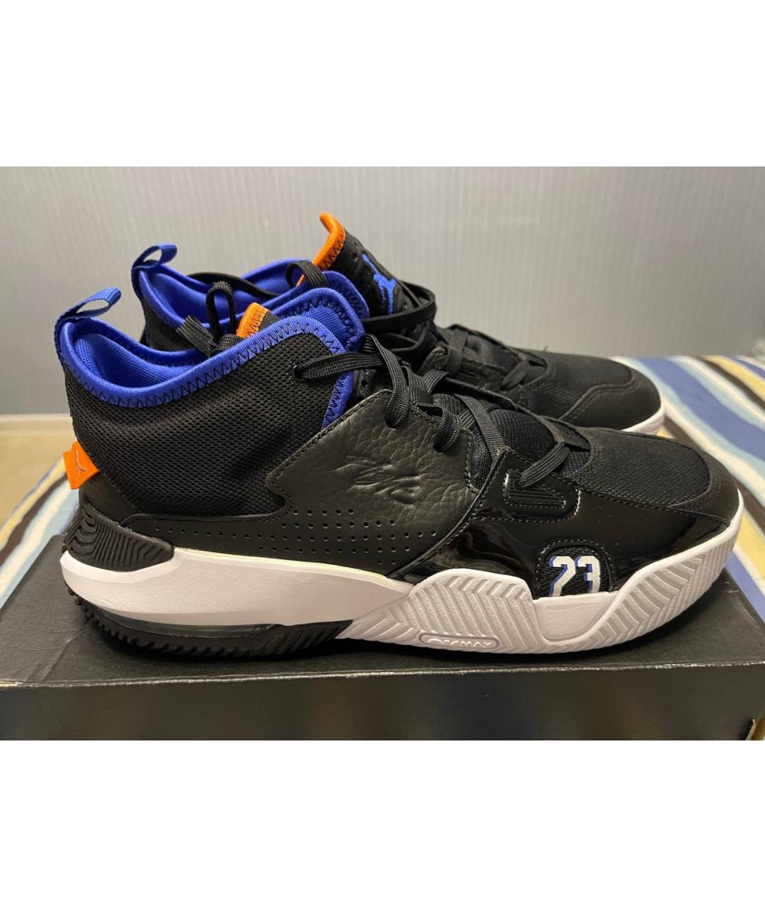 JORDAN Черные высокие кроссовки / кеды, фото 5