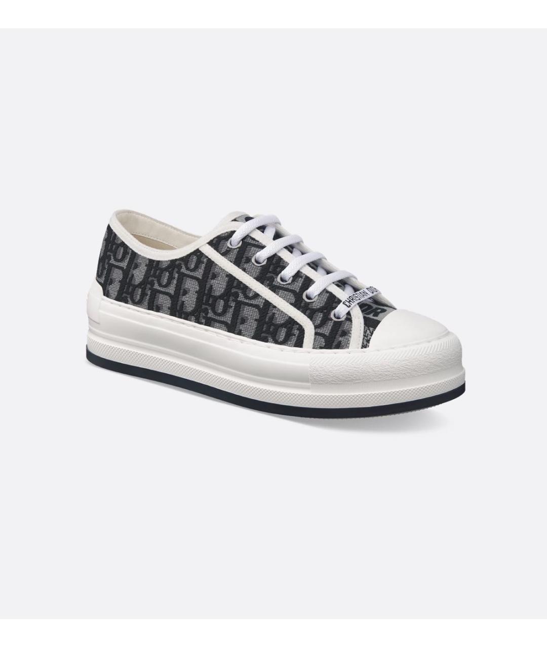 CHRISTIAN DIOR Серые текстильные кеды, фото 8