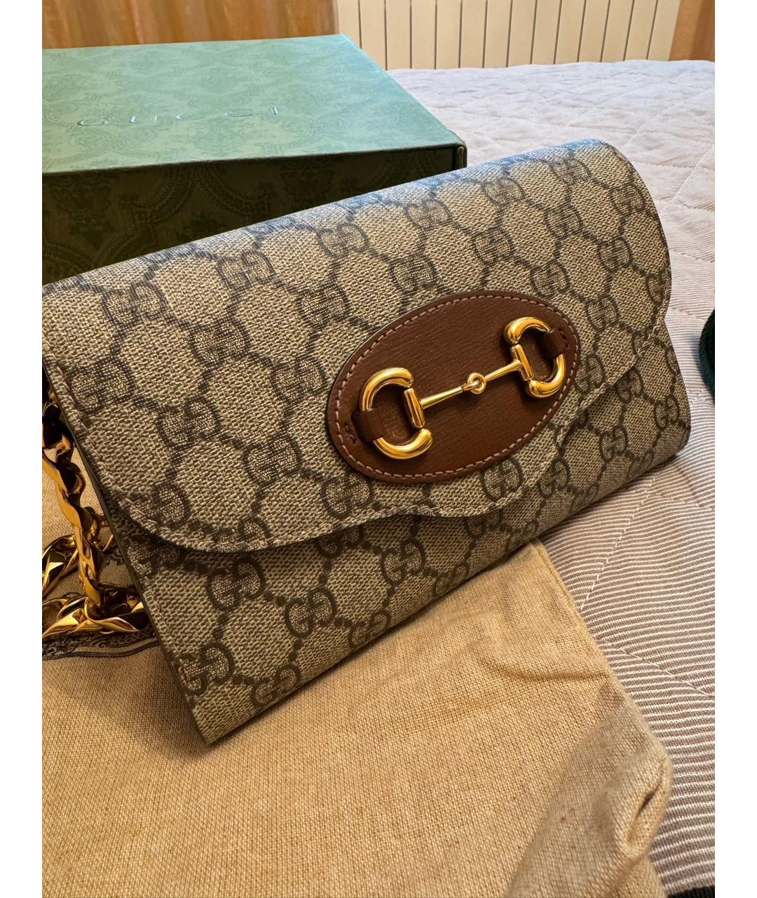 GUCCI Коричневая сумка через плечо, фото 2