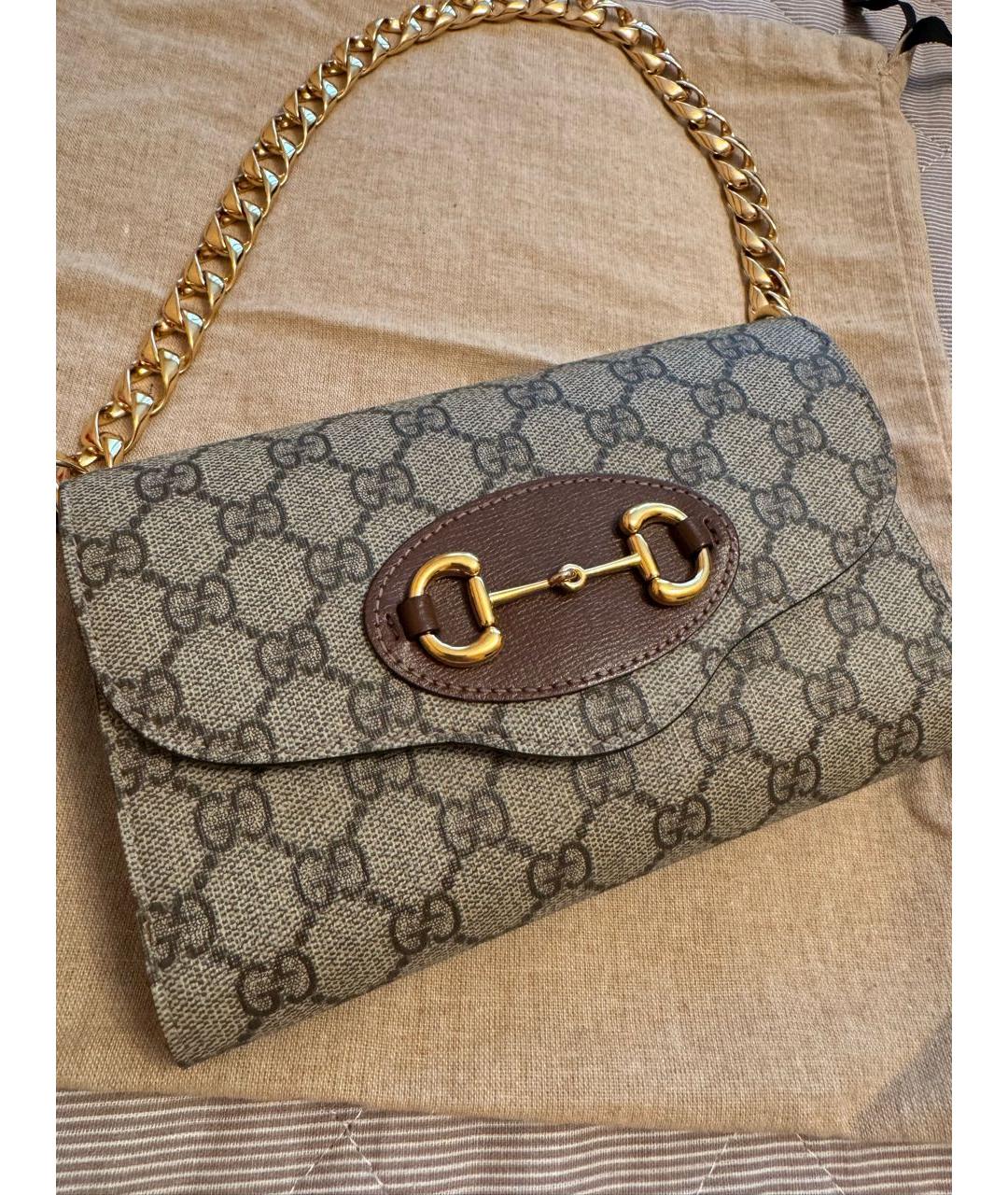 GUCCI Коричневая сумка через плечо, фото 6