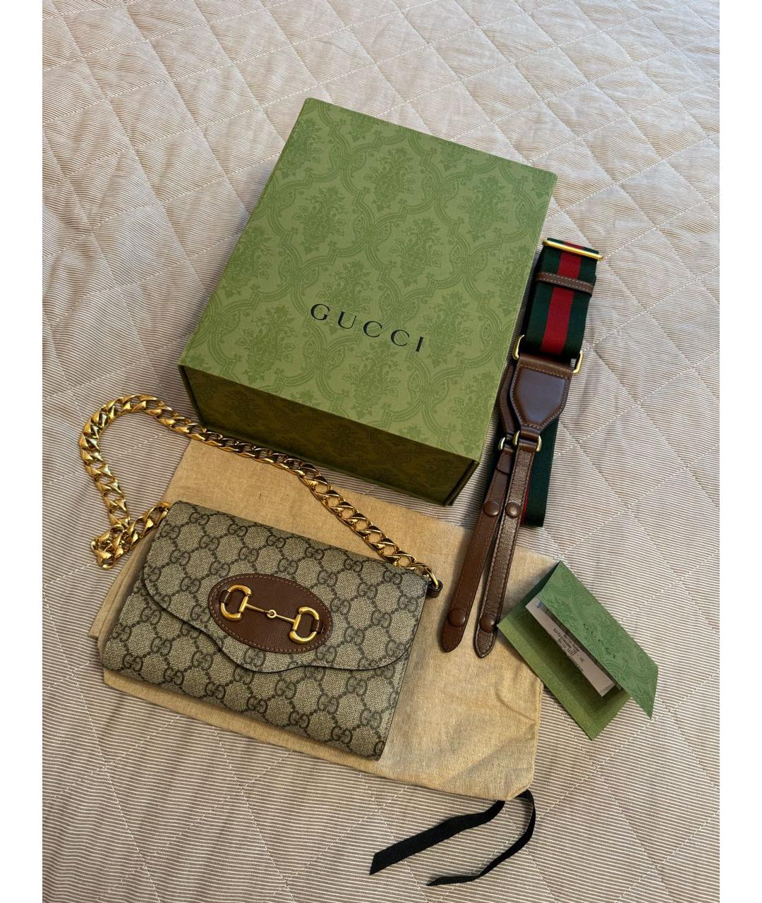 GUCCI Коричневая сумка через плечо, фото 4