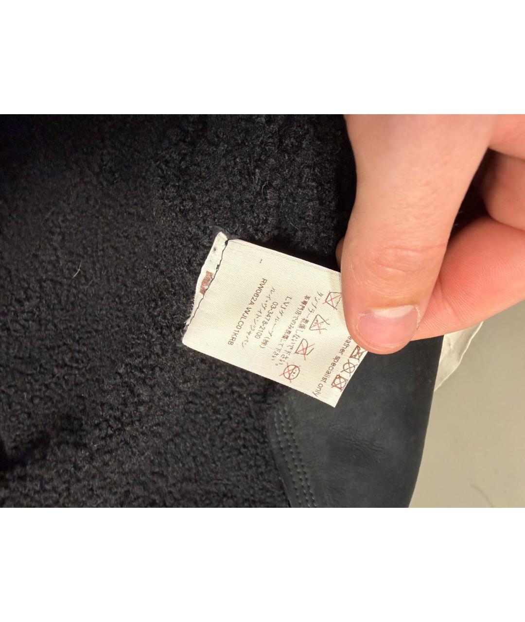 LOUIS VUITTON Черная шерстяная дубленка, фото 5