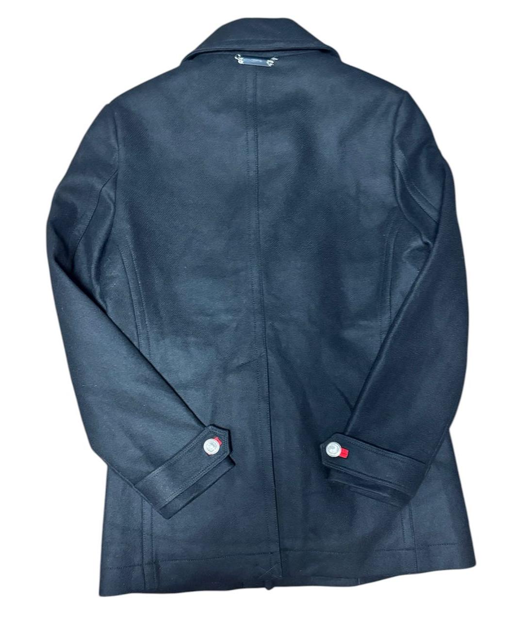 PACO RABANNE Черное шерстяное пальто, фото 3