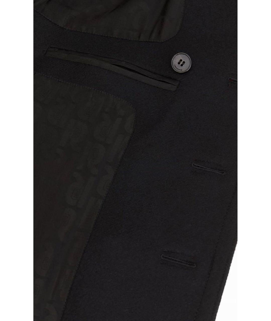 PACO RABANNE Черное шерстяное пальто, фото 6