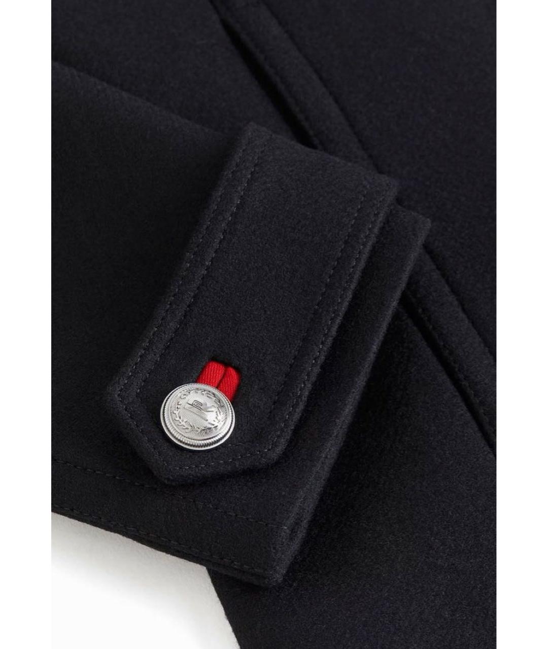 PACO RABANNE Черное шерстяное пальто, фото 7