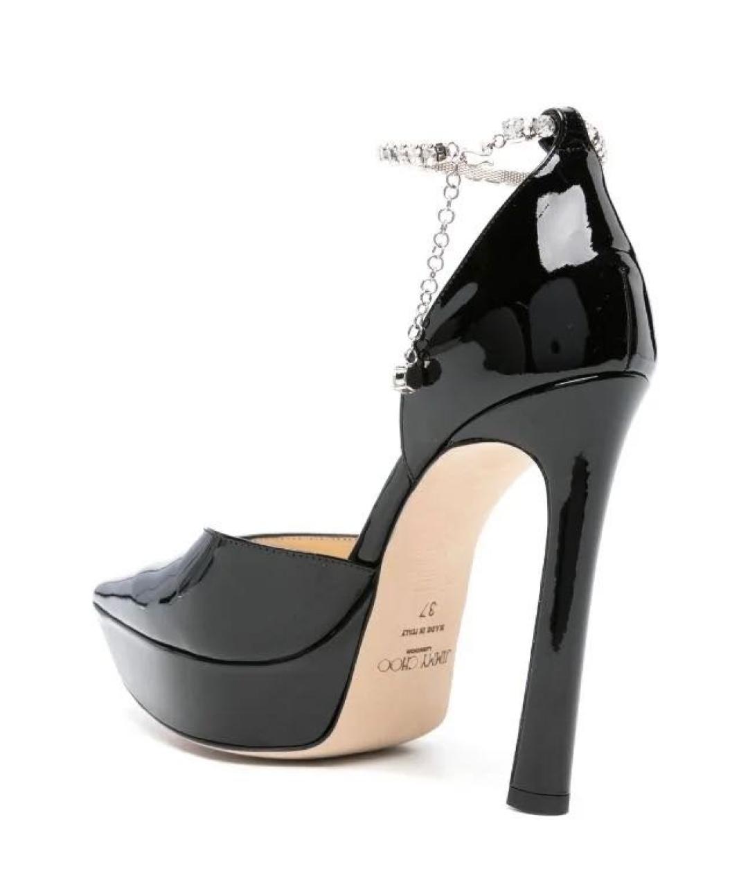 JIMMY CHOO Черные кожаные туфли, фото 3